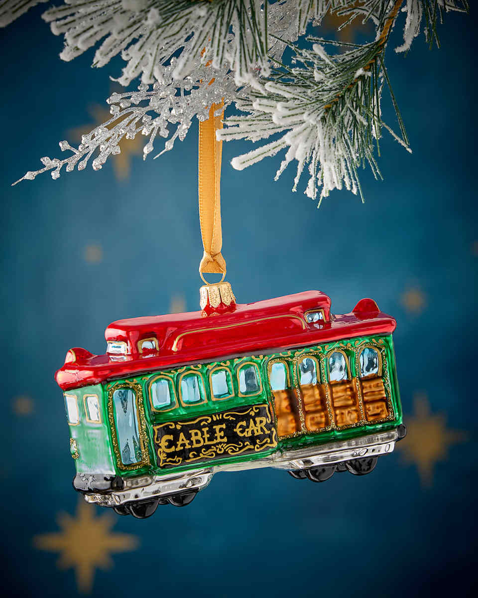 Cable Car Christmas Ornament